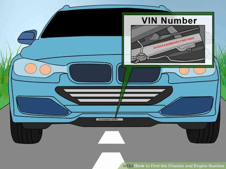 Image intitulée Trouver le Châssis et le Numéro de Moteur de l